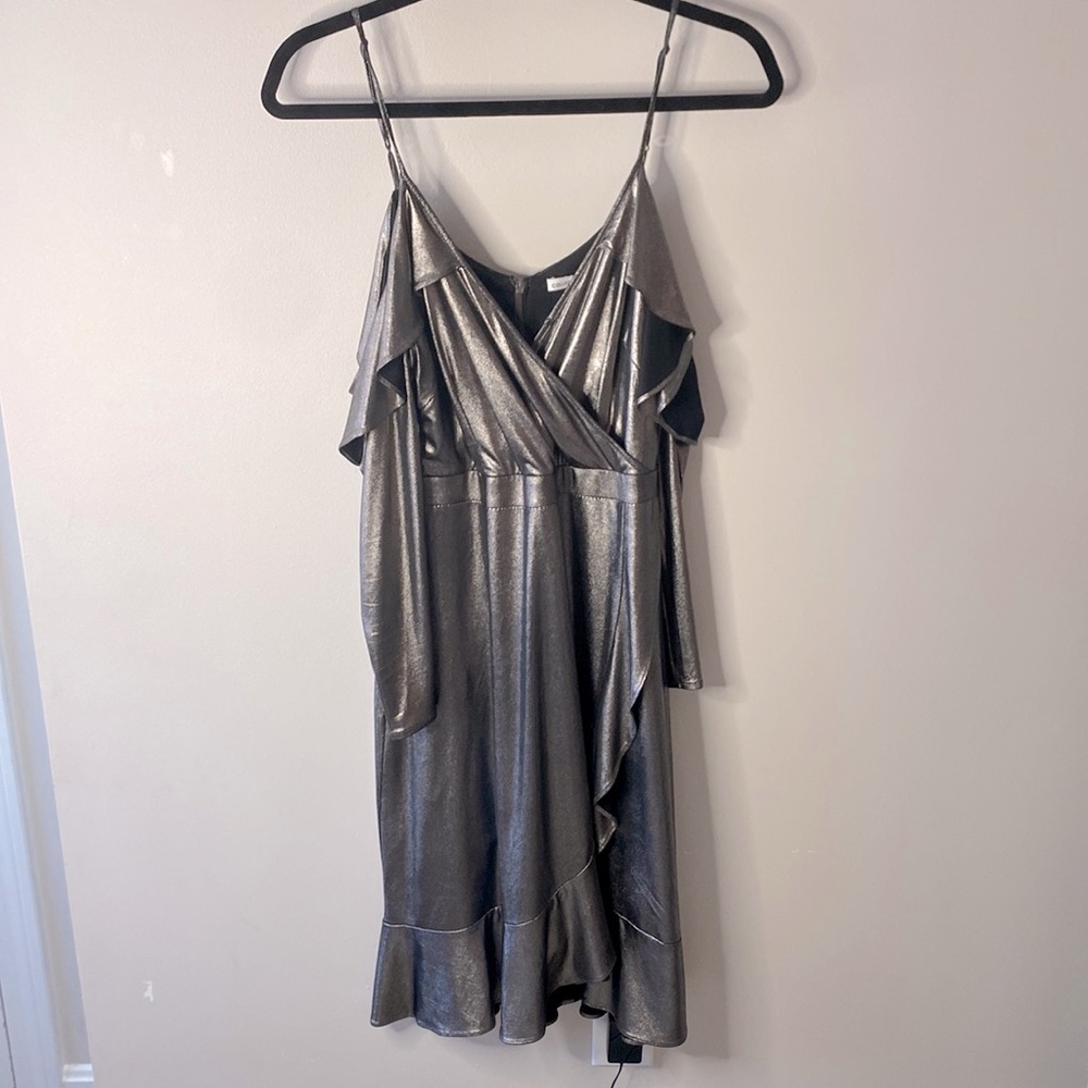 Chrome metallic dress